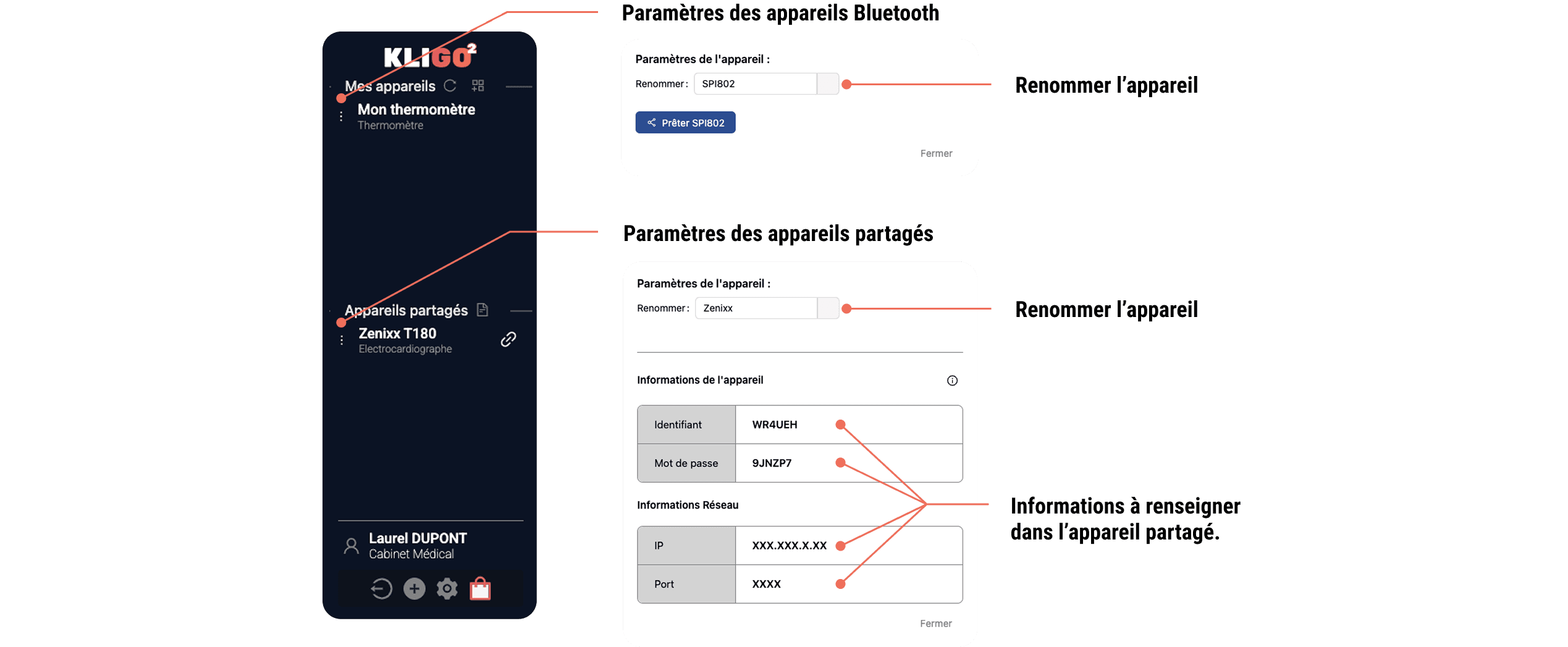 Paramètres appareils